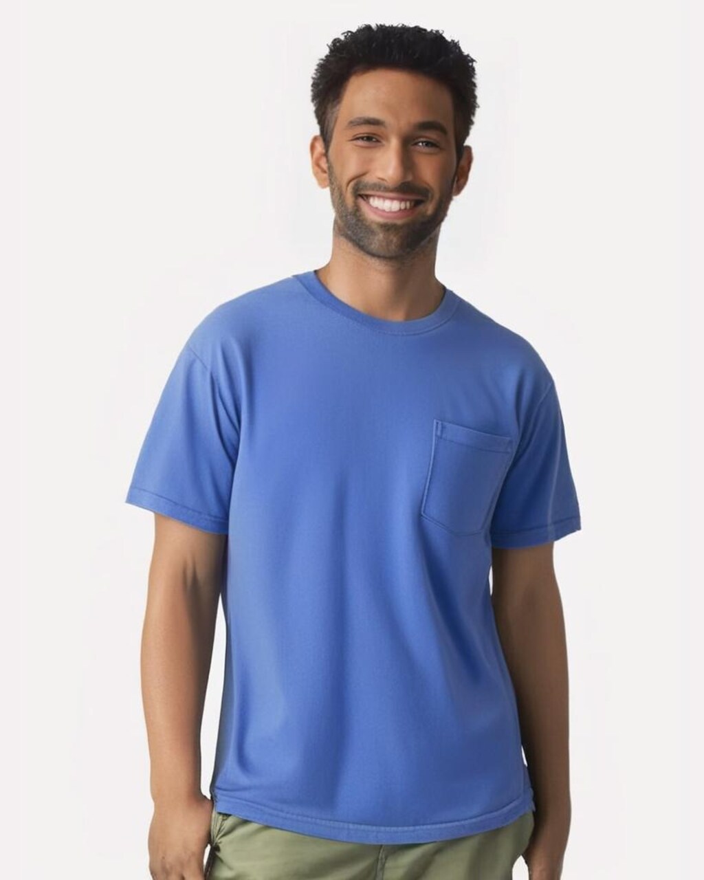 Comfort Colors® Garment Dyed Heavyweight Pocket Crewneck Short Sleeve T-Shirt